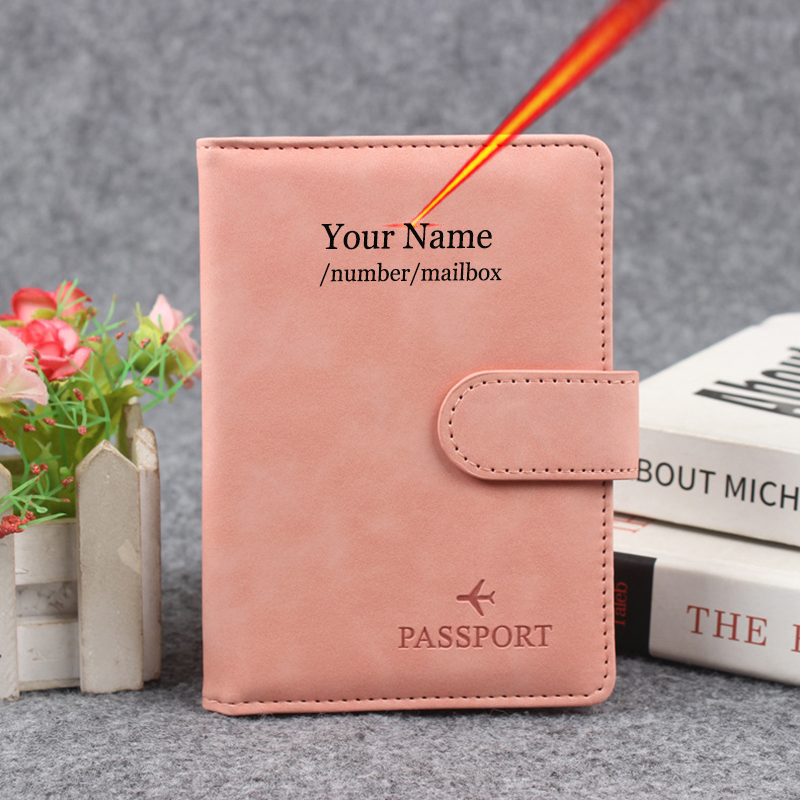Travel Accessories Wallet - Reisepasshülle mit Magnetknopf, personalisierbar, Name auf