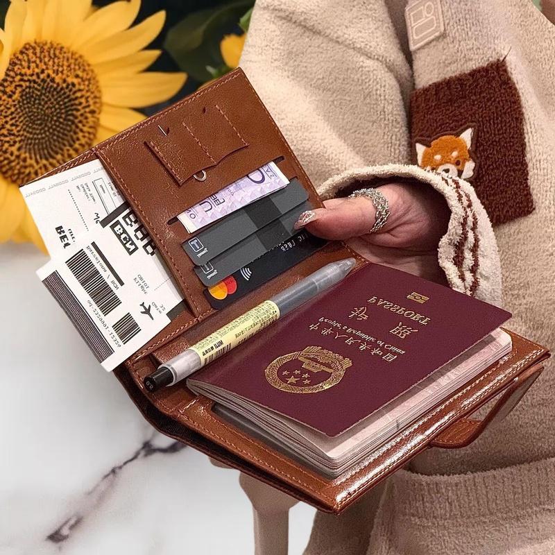 Travel Accessories India - Reisepass-Brieftasche für Damen und Herren Kartenhalter