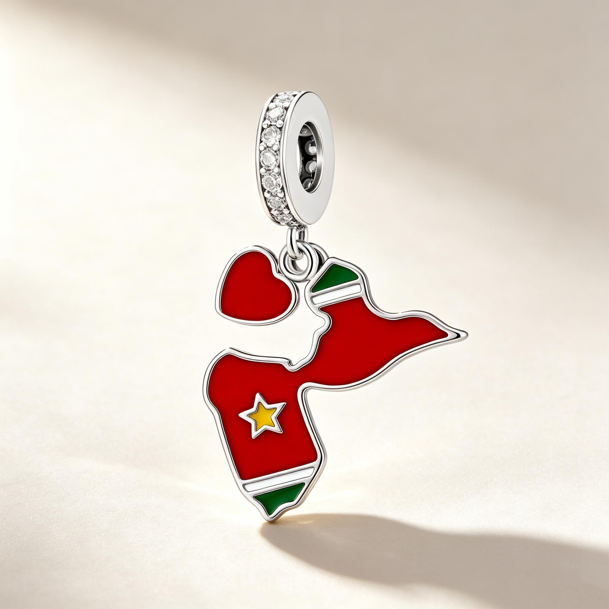 925 Silber Emaille Nationalfla – Travel Accessories Jewelry Bewertung und Preis
