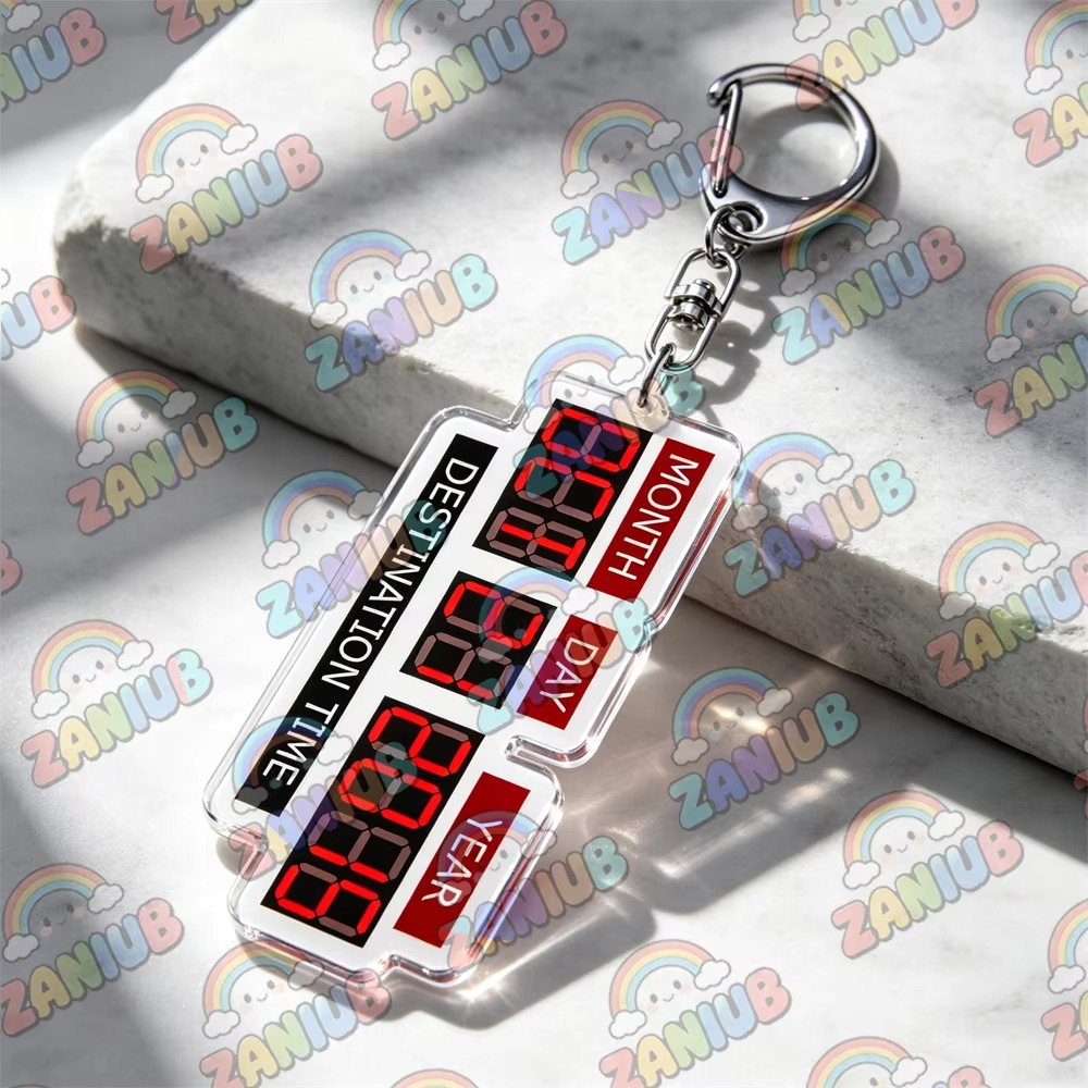 Retro-Zeitreise-Delorean-Flux- – Travel Accessories Jewelry Bewertung und Preis