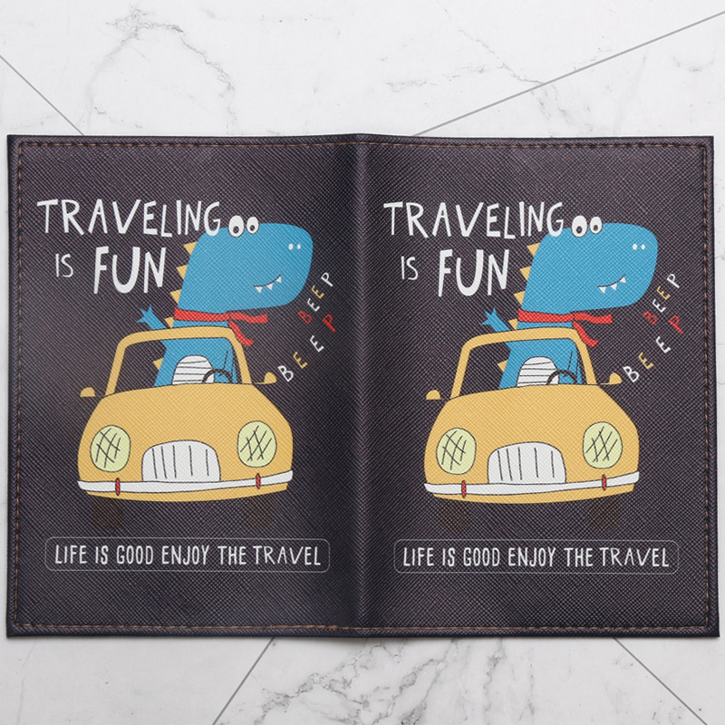 Passhülle mit Cartoon-Dinosaur – Travel Accessories Wallet Bewertung und Preis